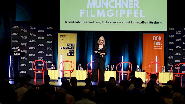 1. Münchner Filmgipfel | Christina Wolf (Moderatorin BR) © Kurt Krieger